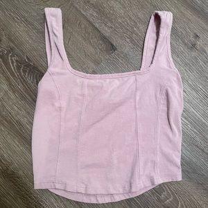 Corset Detailing Crop Tank